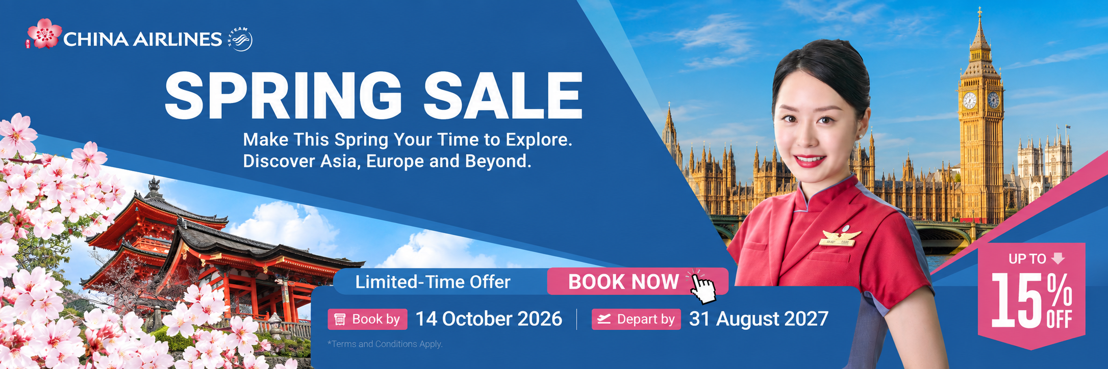 Spring into your next adventure - China Airlines Spring Sale